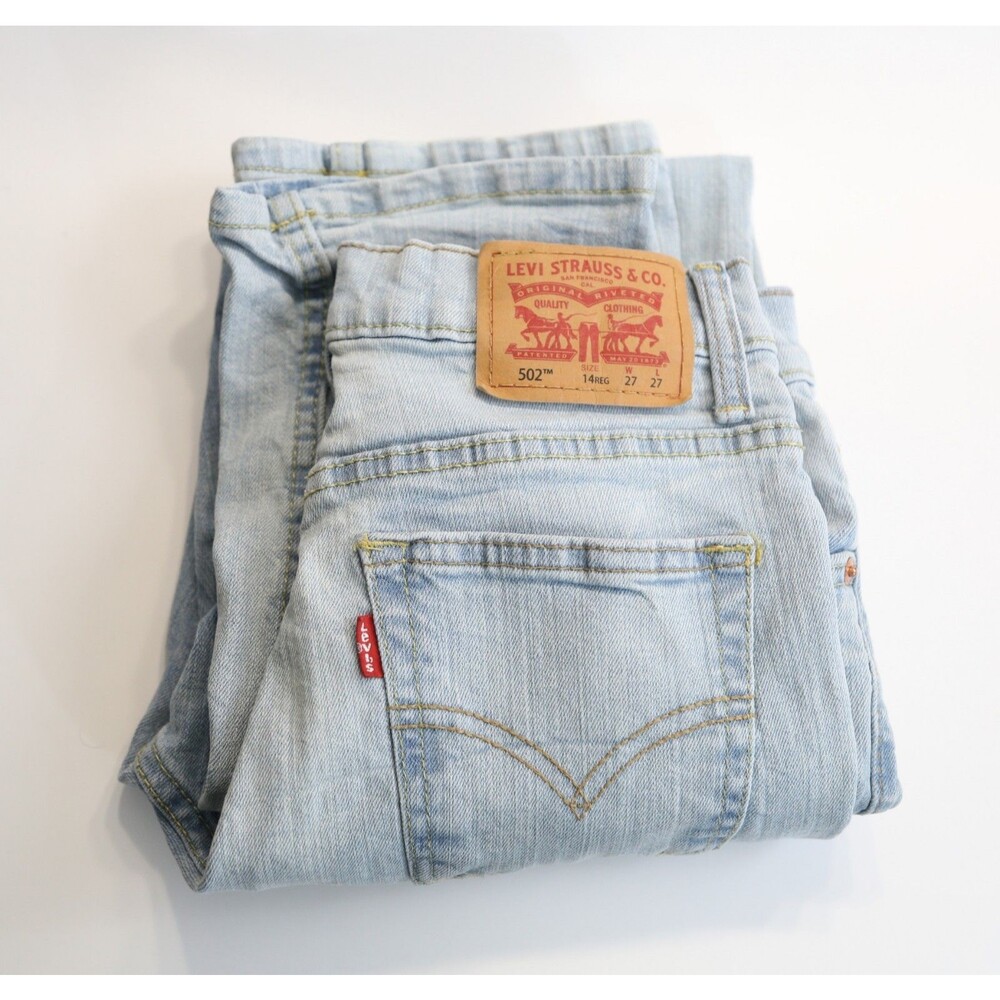 Levi’s 502 Regular Taper Light Wash Jeans 27x27